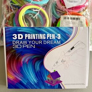 3D Printing Pen -  3D Pen, Book Project Guide, Cable & Protectors  | 54 Colors
